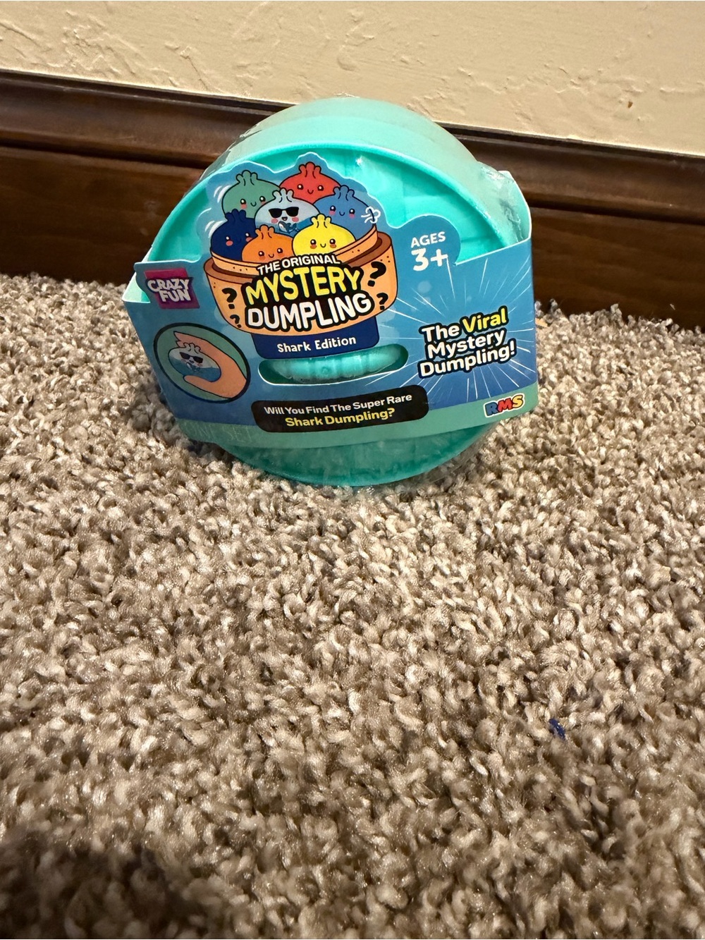 RMS Crazy Fun Squishy Bun 🦈 Shark Edition Mystery Dumpling Plastic Torn